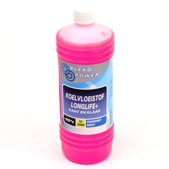 Koelvloeistof 1 liter roze Longlife -40C