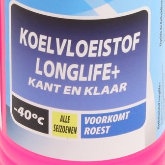 Koelvloeistof 1 liter roze Longlife -40C