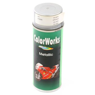 Spuitbus Colorworks metallic zilver