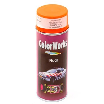 Spuitbus Colorworks fluor rood