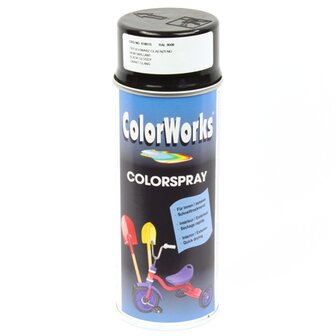 Spuitbus Colorworks zwart hoogglans RAL 9005