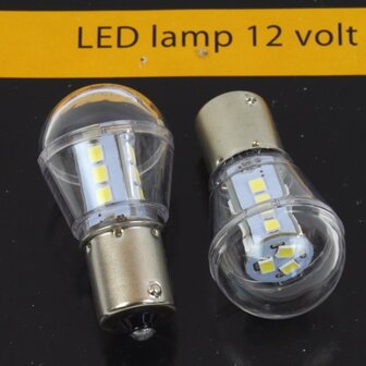 LED lamp 12 volt Ba15s 2 delig