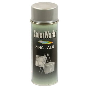 Spuitbus Colorworks zink alu-spray 