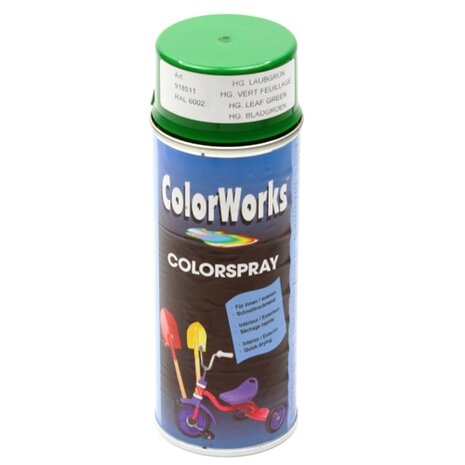 Spuitbus Colorworks leaf green RAL 6002 400ml