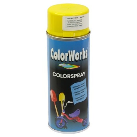 Spuitbus Colorworks RAL 1021 zongeel